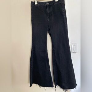 Free people, size 26 cropped bell bottoms.